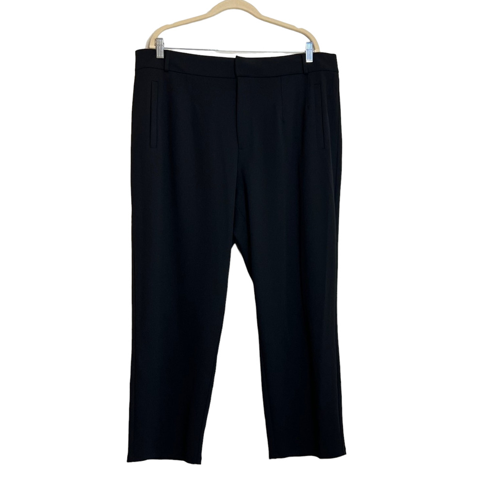 Michael Michael Kors Womens Dress Pants Size 2X Black Career Trousers Pockets